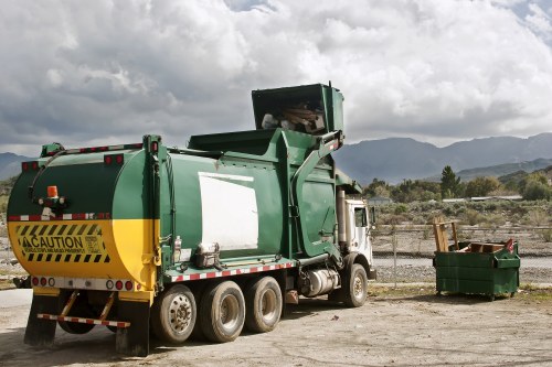 Recycling and donation during garage clearance